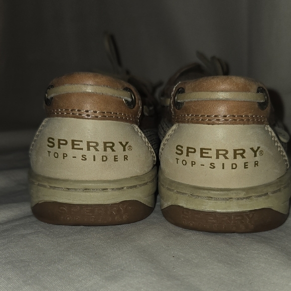Sperry Tan and Gray Top-Sider Boat Shoes Womens Size 7 - Picture 4 of 7